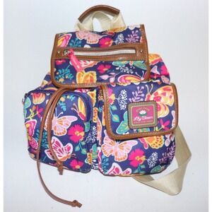 Lily Bloom Mini Backpack With Butterfly